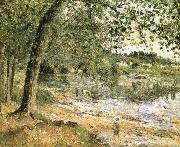 Camille Pissarro Scenic shore oil painting reproduction